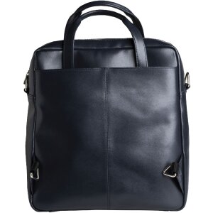 Exacompta 17237E Mochila ordenador Lady Exactive cuero 33x35x16 cm azul marino