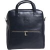 Exacompta 17237E Mochila ordenador Lady Exactive cuero 33x35x16 cm azul marino