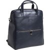 Exacompta 17237E Mochila ordenador Lady Exactive cuero 33x35x16 cm azul marino