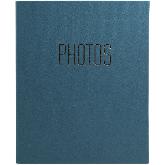 Exacompta 17603E Álbum de fotos mecanismo de anillas 60 páginas negro 32x26x4cm azul-verde