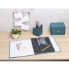 Exacompta 17603E Álbum de fotos mecanismo de anillas 60 páginas negro 32x26x4cm azul-verde