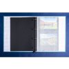 Exacompta 17603E Álbum de fotos mecanismo de anillas 60 páginas negro 32x26x4cm azul-verde