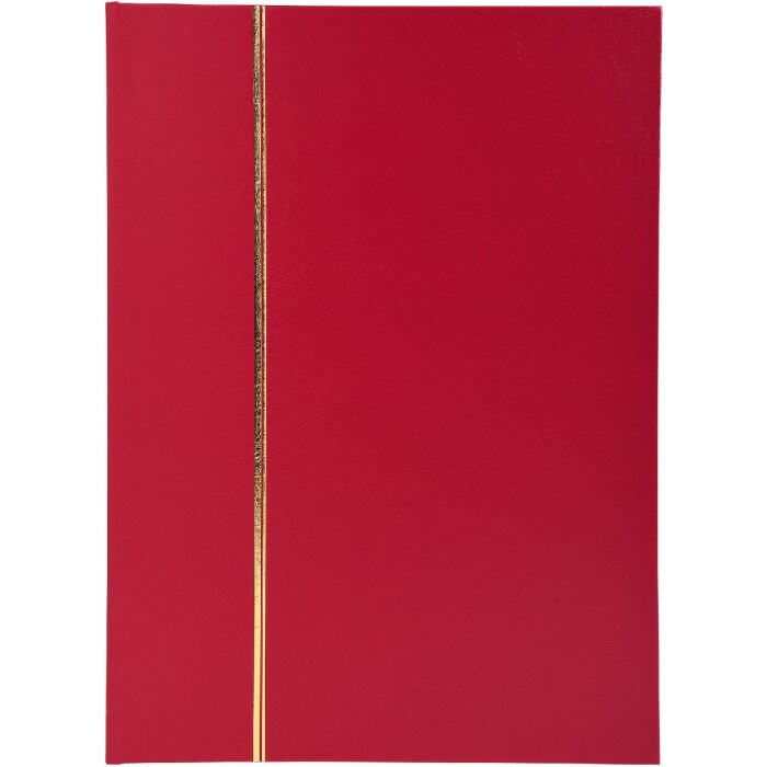 Exacompta 26143E Álbum para sellos media piel 32 páginas 22,5x30,5 cm rojo