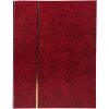 Exacompta 26143E Álbum para sellos media piel 32 páginas 22,5x30,5 cm rojo