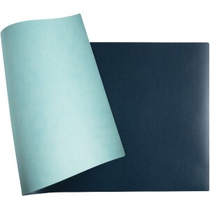 Exacompta 29142E Almohadilla de escritorio 40x80 cm PU bicolor azul tropical-verde