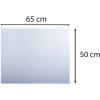 Exacompta 29630E Bloc de notas 50x65 cm PVC flexible Cristal Transparente