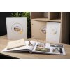 Exacompta Libro de Visitas Ringflower Oro Blanco ribete 100 páginas 27x22 cm
