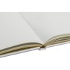 Exacompta Libro de Visitas Ringflower Oro Blanco ribete 100 páginas 27x22 cm