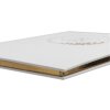 Exacompta Libro de Visitas Ringflower Oro Blanco ribete 100 páginas 27x22 cm