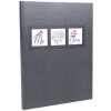 Exacompta 47681E Libro de visitas ME & YOU 27x22 cm 100 páginas borde dorado negro