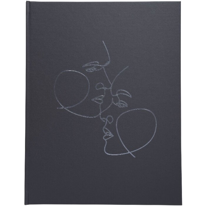Exacompta 47688E Libro de visitas 100 páginas 27x22cm color marfil negro