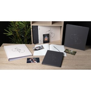 Exacompta 47688E Libro de visitas 100 páginas 27x22cm color marfil negro