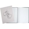 Exacompta 47689E Libro de visitas 100 páginas plata 27x22cm marfil