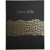 Exacompta libro de visitas ARAMY 27x22 cm 100 páginas borde dorado negro
