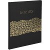 Exacompta libro de visitas ARAMY 27x22 cm 100 páginas borde dorado negro