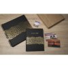 Exacompta libro de visitas ARAMY 27x22 cm 100 páginas borde dorado negro