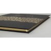 Exacompta libro de visitas ARAMY 27x22 cm 100 páginas borde dorado negro