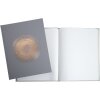 Exacompta 47984E Libro de Visitas 100 páginas Oro Elipse Gris 27x22 cm