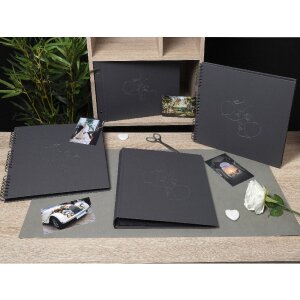 Exacompta 60248E Tornillo álbum 40 páginas negro 37x29cm Art negro