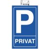 Exacompta señal Aparcamiento privado 15x25 cm PVC