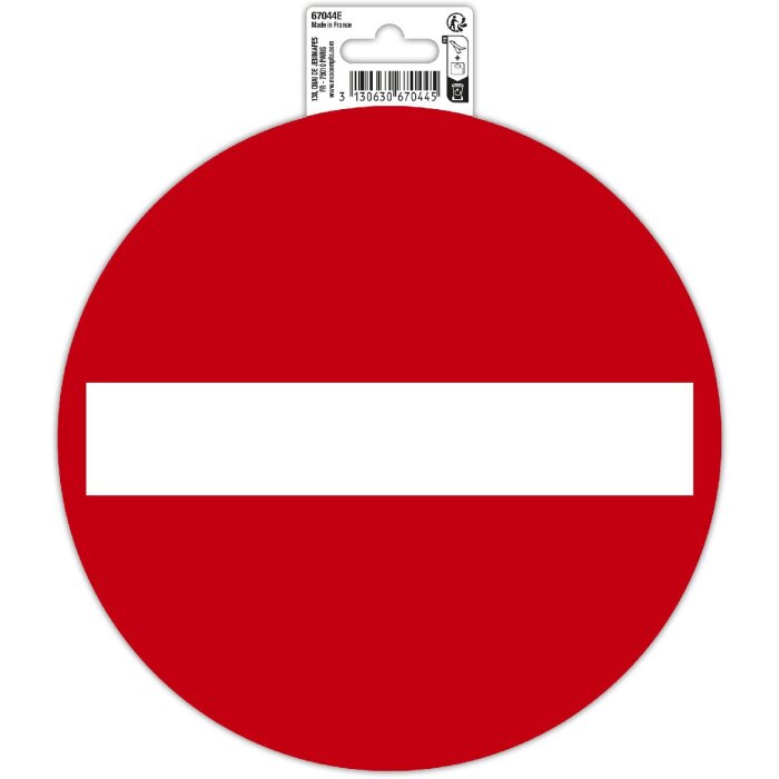 Exacompta signo Dirección prohibida 20 cm