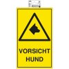 Exacompta 67068B Señal autoadhesiva Precaución perro amarillo 25x15 cm PVC