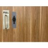 Exacompta rótulo informativo autoadhesivo aluminio aspecto hombre vertical 16,5x4,4cm