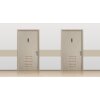 Exacompta rótulo informativo autoadhesivo aluminio aspecto hombre vertical 16,5x4,4cm