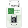 Exacompta 67183E Etiqueta informativa número 3 aluminio autoadhesiva 2,5x4,4 cm Gris