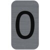 Exacompta 67190E Señal informativa autoadhesiva 2,5x4,4 cm Aspecto aluminio gris