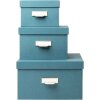 Exacompta 79603E Juego de 3 cajas Office by Me azul-verde