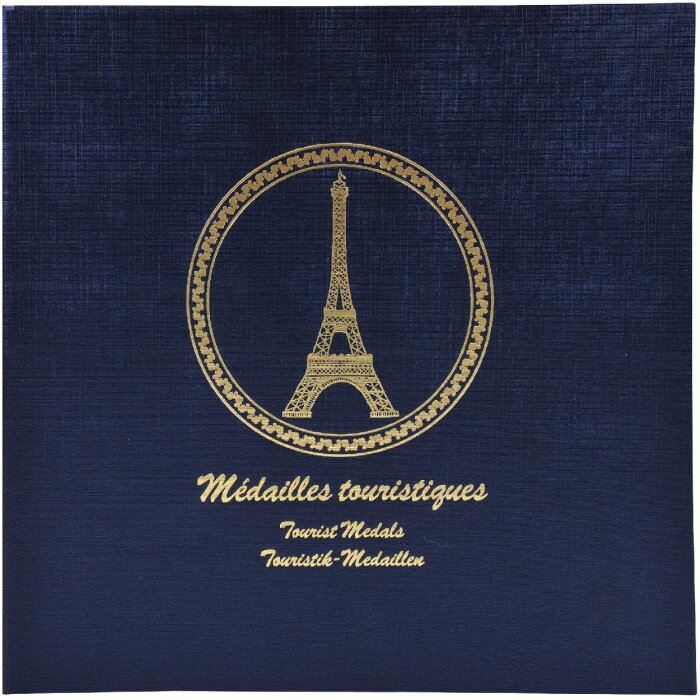Exacompta 96114E Carpeta de anillas para 100 medallas de recuerdo Azul marino 24,5x25 cm