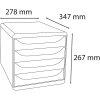 Exacompta cajonera Big Box Plus 4 cajones abiertos Azul Abeja surtidos