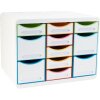 Exacompta cajonera STORE BOX MULTI 11 cajones abiertos Blanco/Harlequín