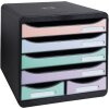 Exacompta cajonera BIG BOX MAXI 6 cajones abiertos Aquarel surtido