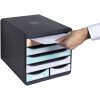 Exacompta cajonera BIG BOX MAXI 6 cajones abiertos Aquarel surtido