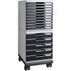 Exacompta 326714D Ruedas para cajoneras Modulo Negro Oficina
