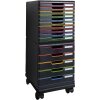 Exacompta 326714D Ruedas para cajoneras Modulo Negro Oficina