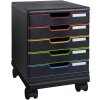 Exacompta 326714D Ruedas para cajoneras Modulo Negro Oficina