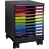Exacompta 326714D Ruedas para cajoneras Modulo Negro Oficina