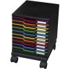 Exacompta 326714D Ruedas para cajoneras Modulo Negro Oficina