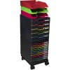 Exacompta 326714D Ruedas para cajoneras Modulo Negro Oficina