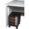 Exacompta 326714D Ruedas para cajoneras Modulo Negro Oficina