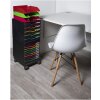 Exacompta 326714D Ruedas para cajoneras Modulo Negro Oficina