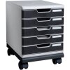 Exacompta 326714D Ruedas para cajoneras Modulo Negro Oficina
