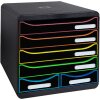 Exacompta cajonera BIG BOX MAXI 6 cajones abiertos Negro Oficina Negro
