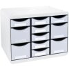 Exacompta STORE BOX MULTI cajonera 11 cajones abiertos gris claro