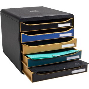 Cajonera Exacompta Big Box con 5 cajones Neo Deco colores surtidos
