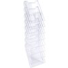 Exacompta 64858D Portafolletos de pared 8 compartimentos A4 vertical cristal transparente