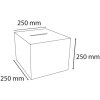 Exacompta 89158D Urna acrílica con cierre 25 x 25 cm transparente con tapa